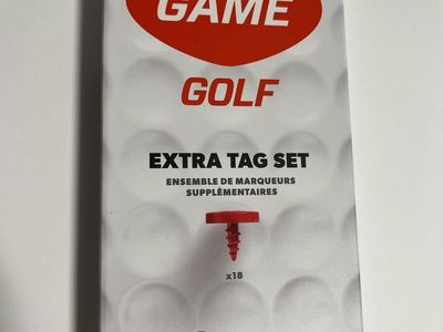 GAME GOLF Extra Tag Set (18 Pack) NEW