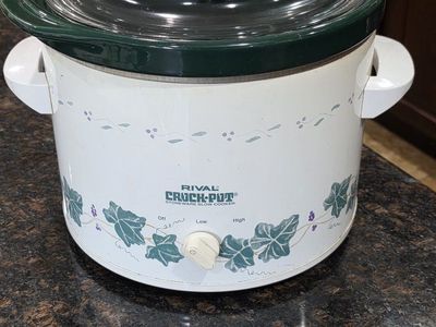 Vintage Rival Crock Pot Slow Cooker Model 3656 6 qt