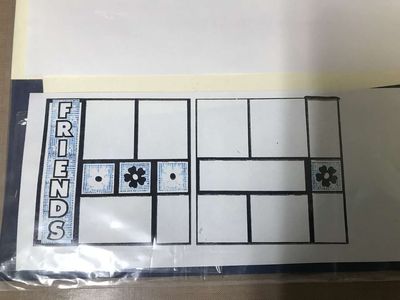Friends 12” x 12” Scrapbooking Kit, 2 Pages, Paper Piecing, NIP
