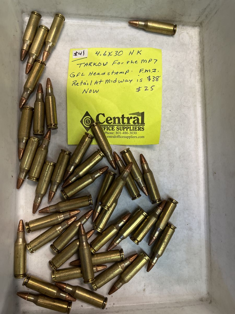 4.6x30 mm H K Factory Ammo.