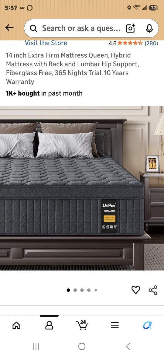 "14 Queen medium firm mattress
