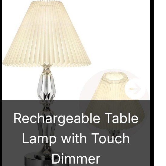 Rechargeable Table Lamp with Dimmer (NEW)
