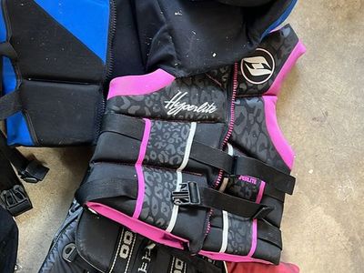 3 life jackets
