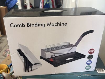 Comb Binding Machine — 21-Hole, 450 Sheet Capacity, A4/A5/Letter Size