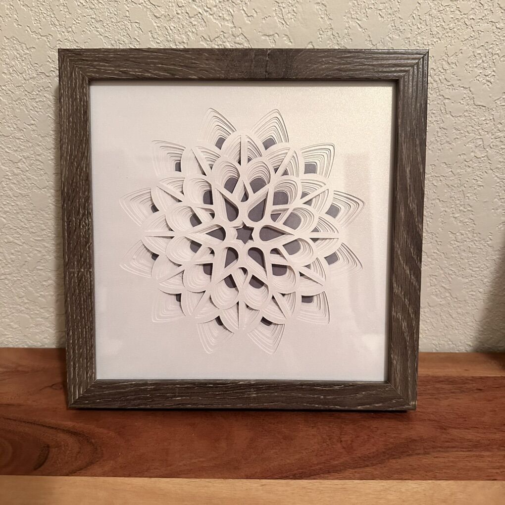 New 3D Framed Mandala Wall Art
