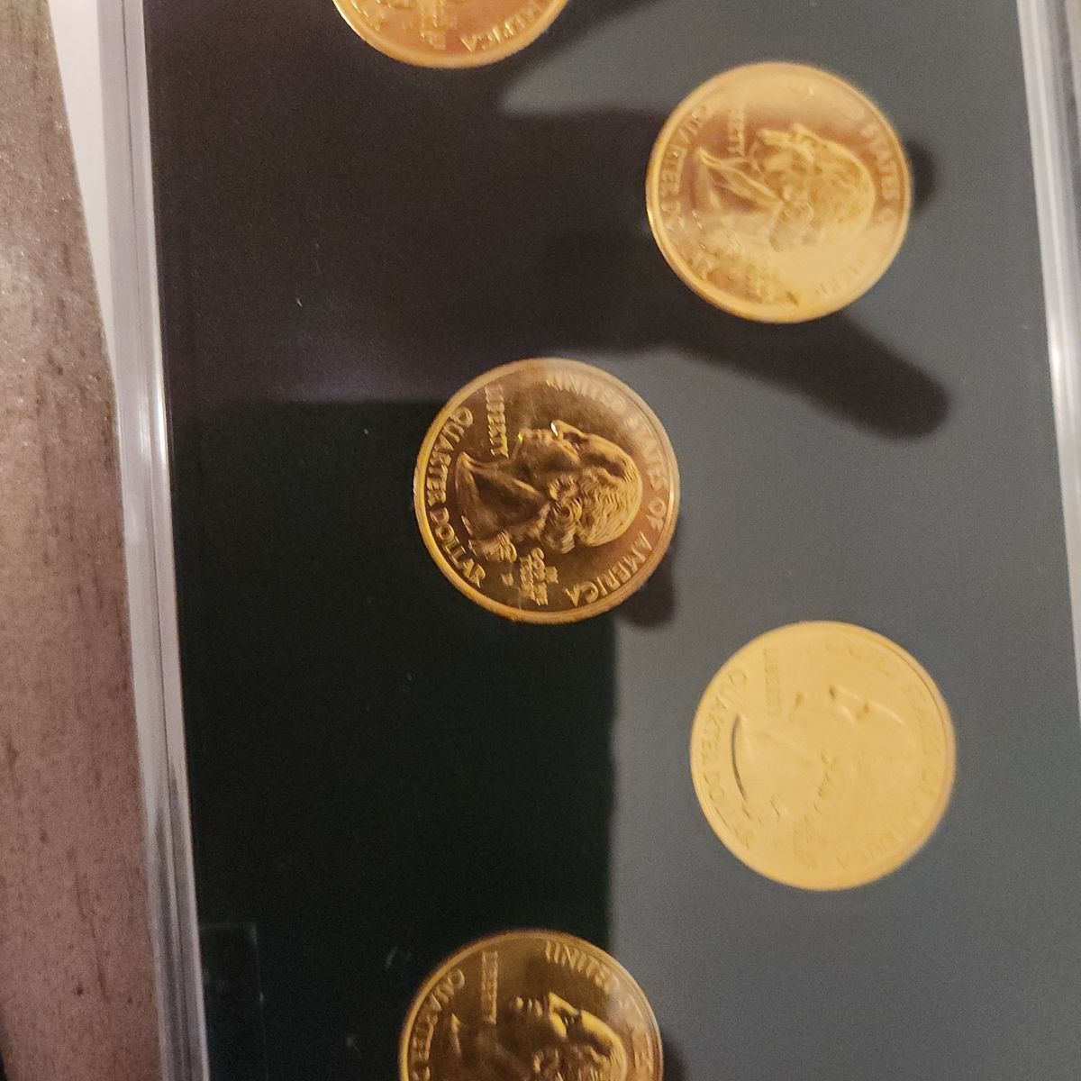 2000 24k gold plated state quarters uncirclated