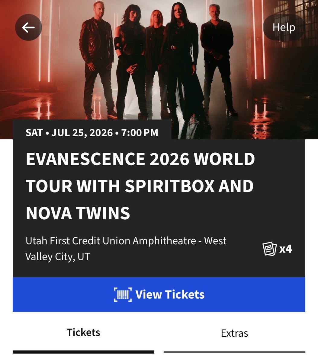 Evanescence Lawn Ticket!
