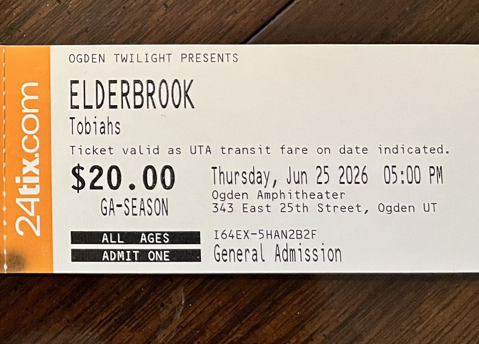 2 Elderbrook. Tickets - Ogden Twilight, June 25, 2026 - General Admission (All Ages)