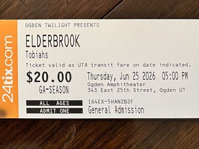 2 Elderbrook. Tickets - Ogden Twilight, June 25, 2026 - General Admission (All Ages)
