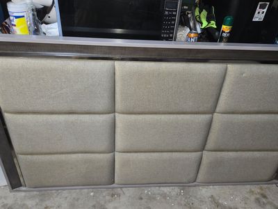 King headboard and nightstand