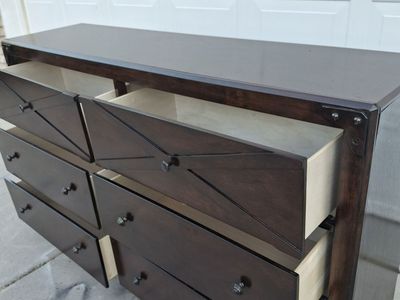 extra tall pine wood 6 drawers dresser/cordova