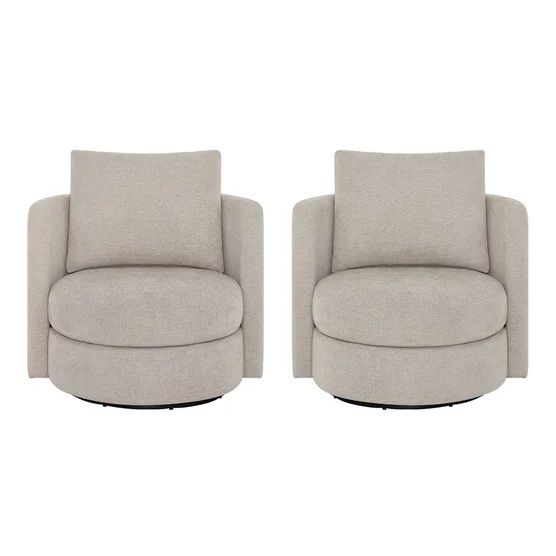 Thomasville Davos Swivel Chairs, 2-pack, Gray 1862188 #106963