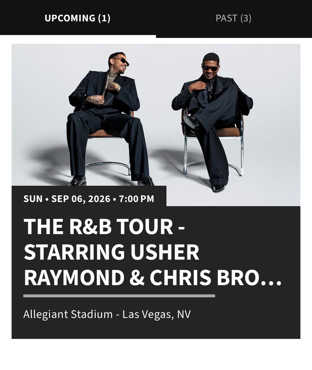 4 Chris Brown & Usher Tickets - Vegas 9/6