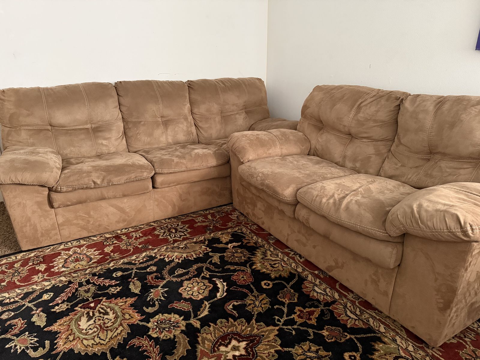 Light brown couches