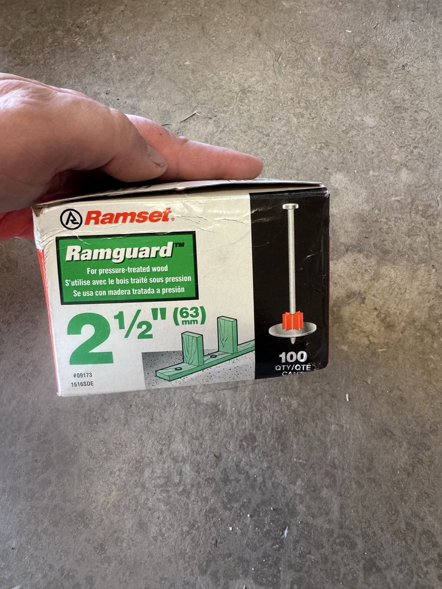Ramset Ramguard nails for pressure treated wood
