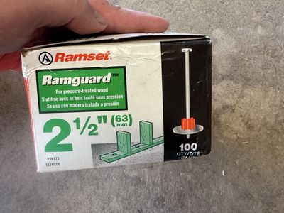 Ramset Ramguard nails for pressure treated wood