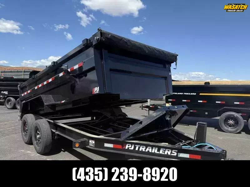 PJ Trailers 7X14 14K DM LOW PRO HIGH SIDE Dump Trailer
