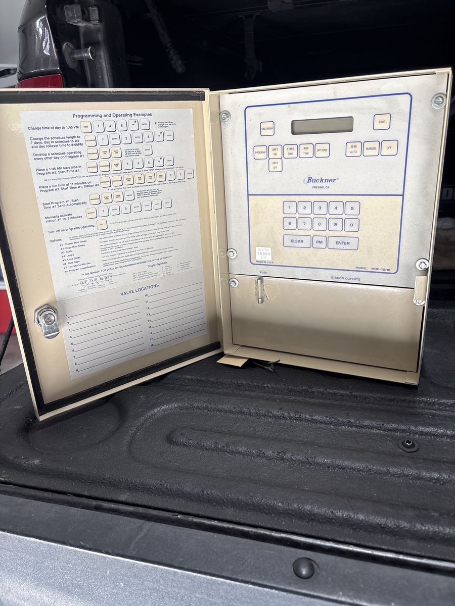Buckner sprinkler controller