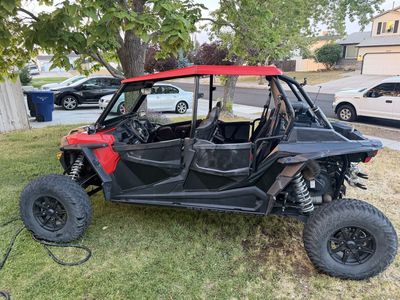 2017 Polaris RZR Turbo 4 / Utility Trailer