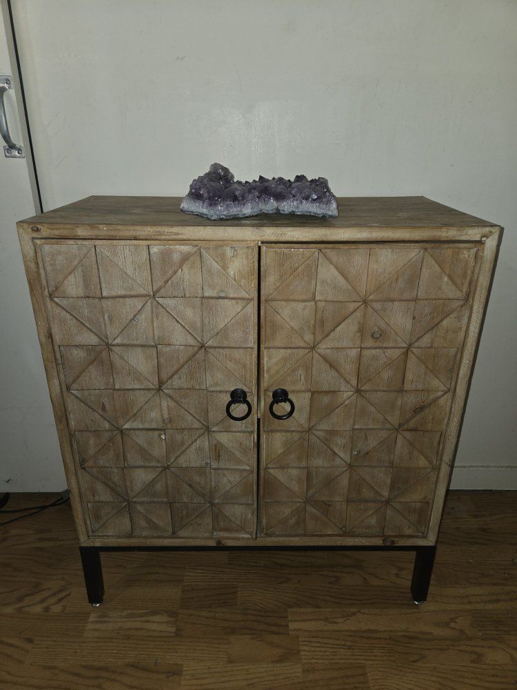 At Home Mid-century modern 2 door cabinet $100 obo