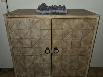 At Home Mid-century modern 2 door cabinet $100 obo