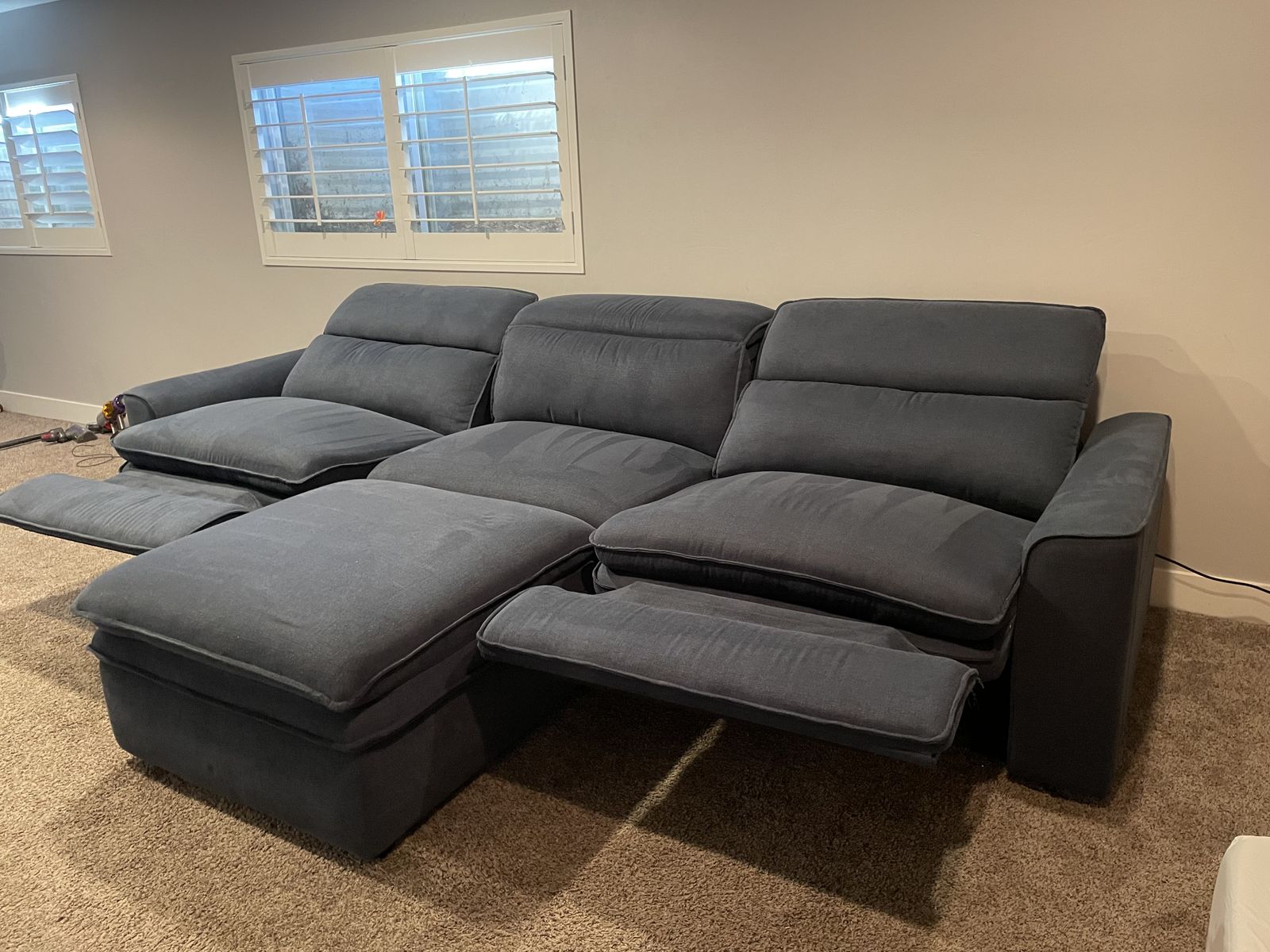 RC Willey 4 Piece Power Reclining Sectional