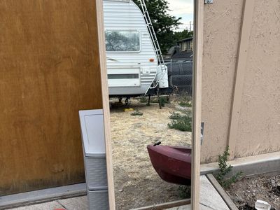 Full Length Floor Mirror with Wooden Frame
