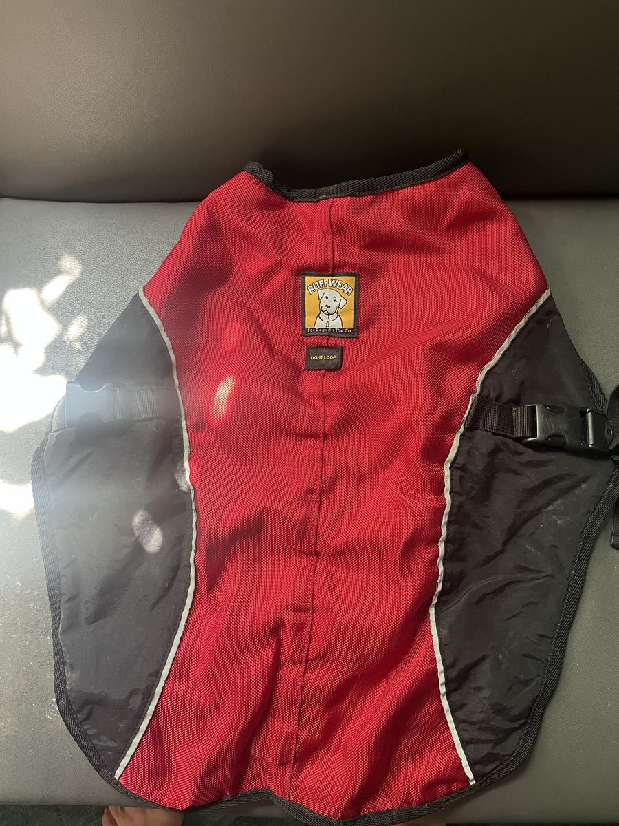 Ruffwear Red and Black Dog Jacket/Coat Size Medium
