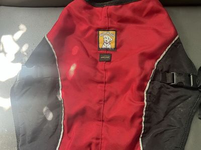 Ruffwear Red and Black Dog Jacket/Coat Size Medium
