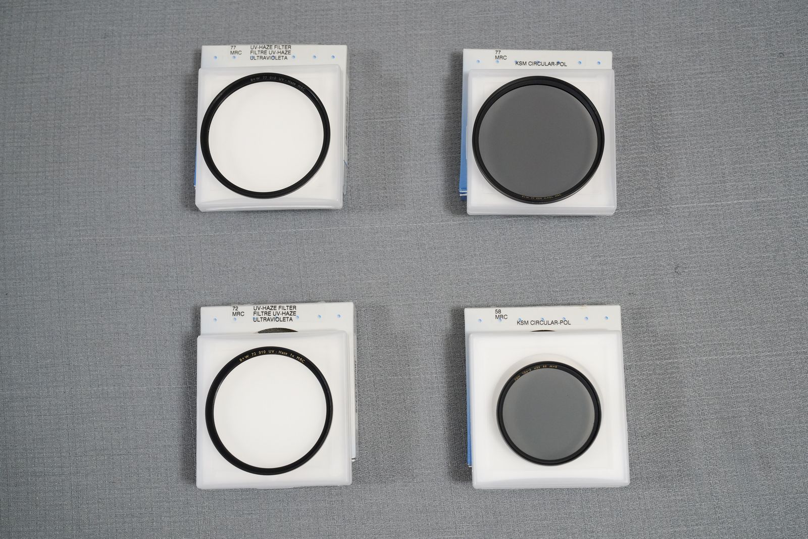B+W FILTERS--NEW/LIKE NEW