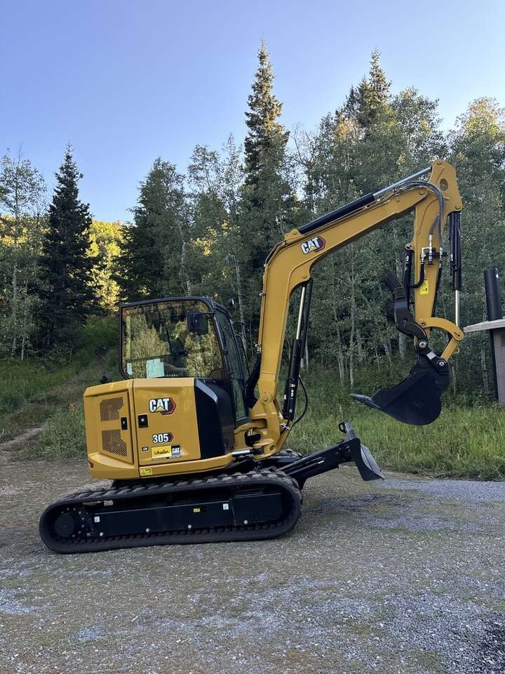 Brand New Cat 305CR for Rent - Angle Blade and Enclosed Cab