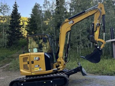 Brand New Cat 305CR for Rent - Angle Blade and Enclosed Cab
