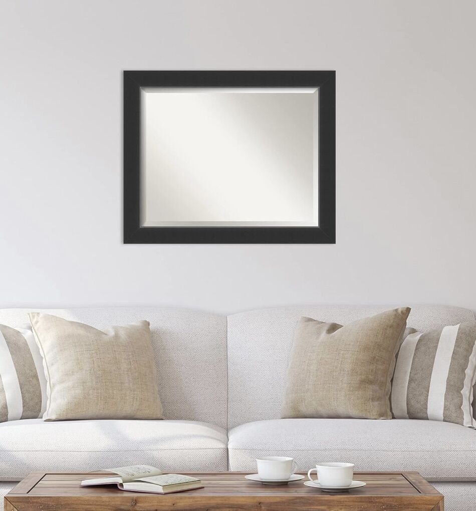 Black Rectangle Modern Mirror