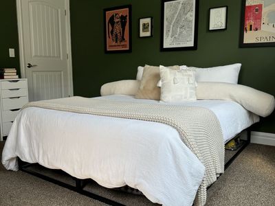 Gently Used Queen Bed (Mattress and Frame)