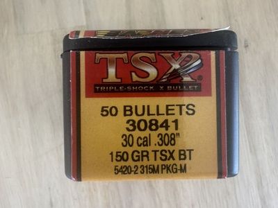Barnes TSX 150 Gr. .308 Cal