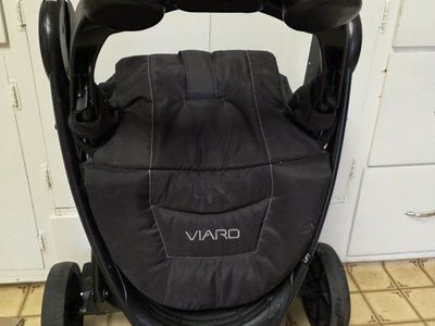 Chicco Viaro Black Stroller - Compact, Lightweight Travel System Compatible