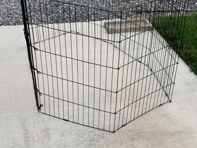 36” tall Pet Exercise Playpen - Black Metal Wire Foldable Dog Puppy Cat Fence rabbit