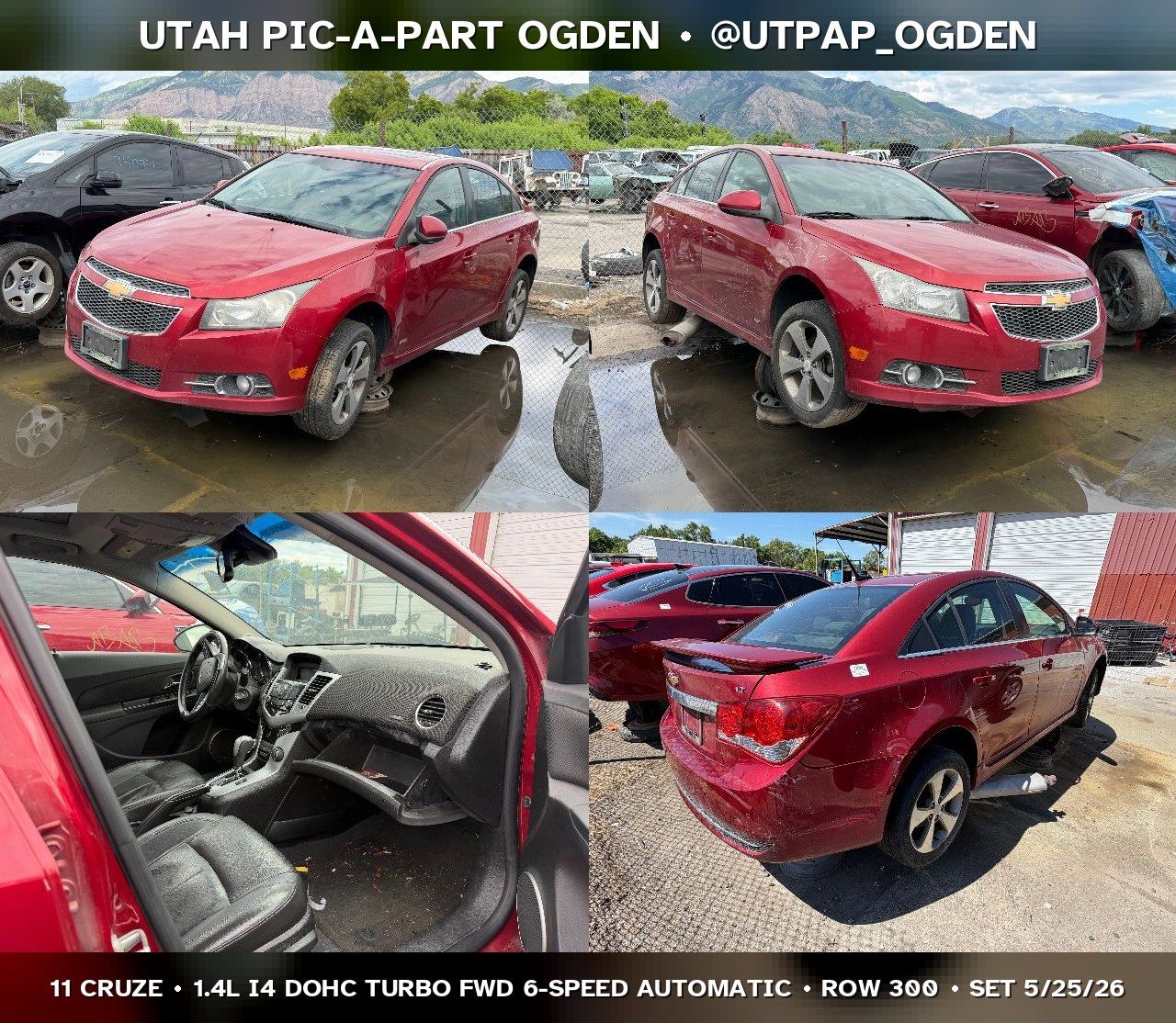 2011 Chevrolet Cruze Parts - UTPAP Ogden