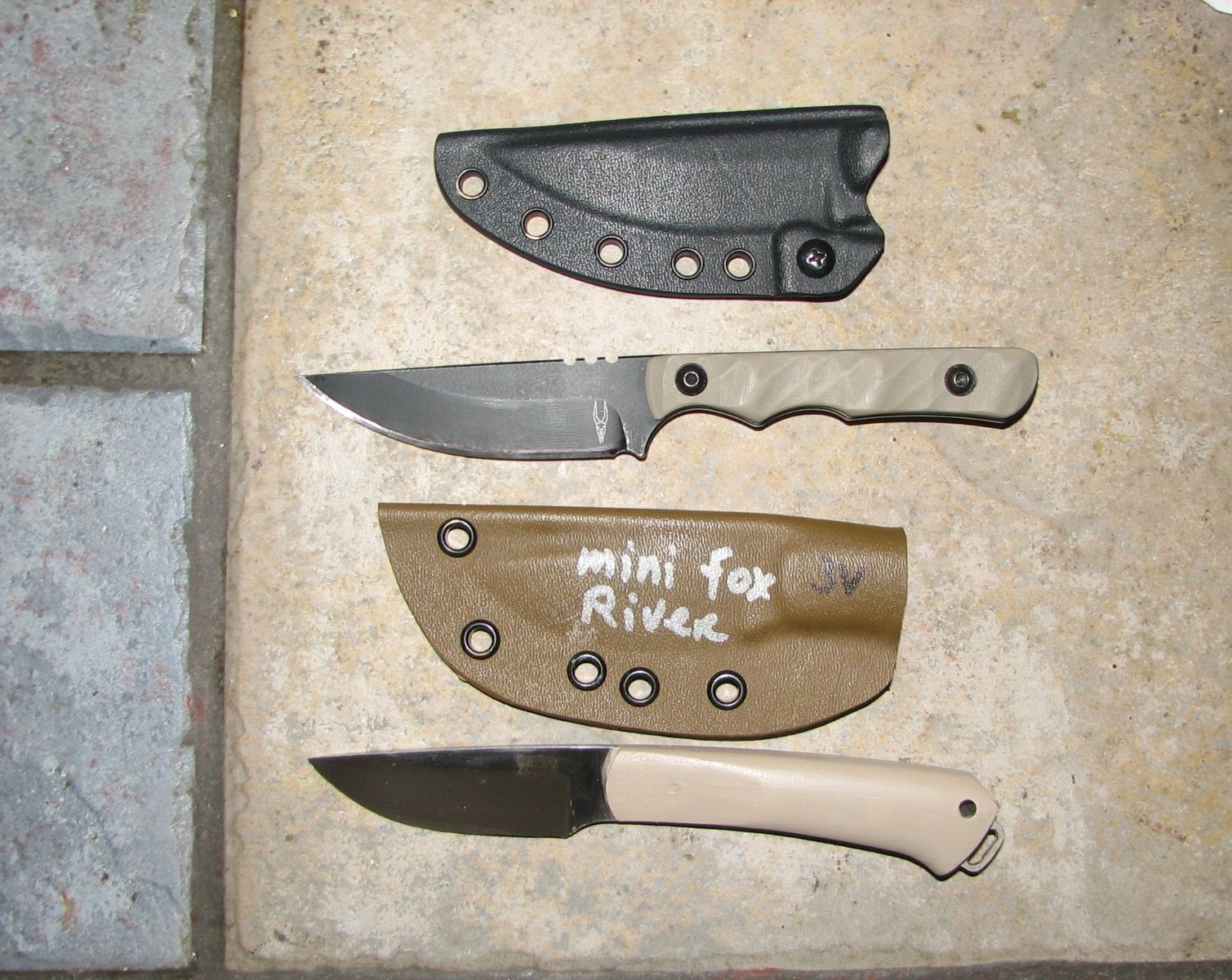 Two fixed blade knives- Dagr & Nott and Bark River