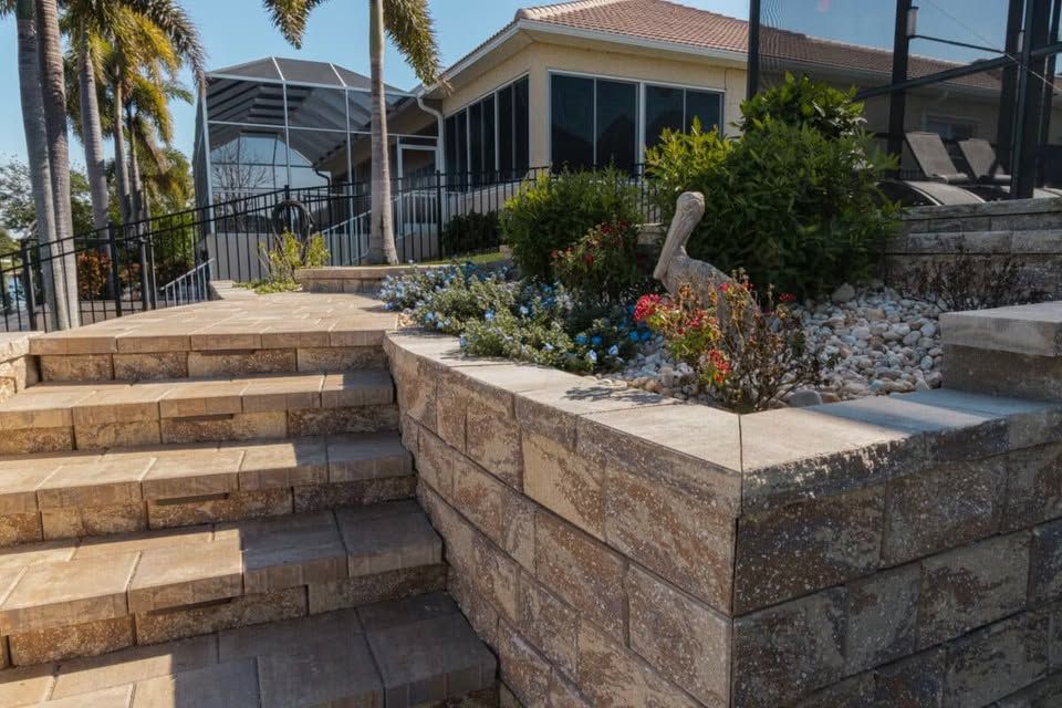 Tropicana 18x18 Pavers & Wall Caps