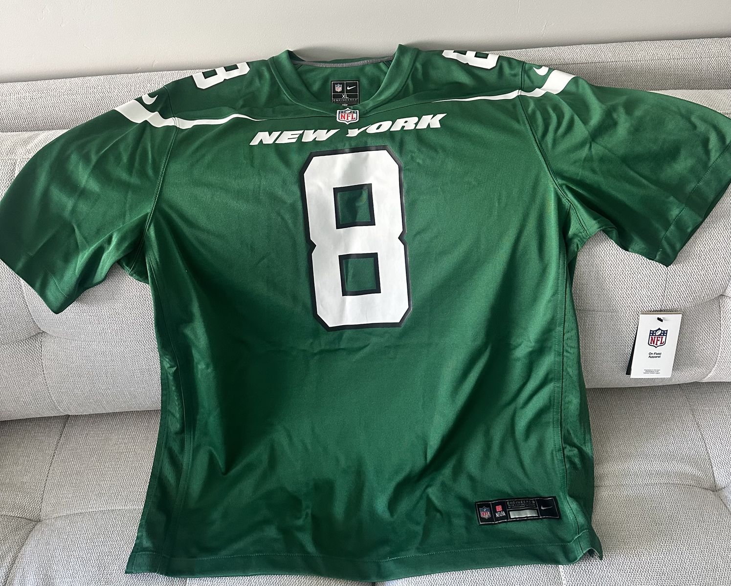 New York Jets Aaron Rodgers #8 Nike On-Field Jersey XL – New With Tags