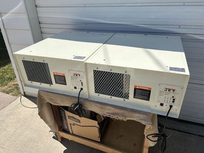 JET AFS-1000B Air Filtration System for Shop, 1/5 HP, 120V, Time Settings, 2 Units