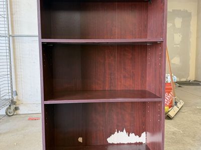 Mahogany-Finish Bookshelf