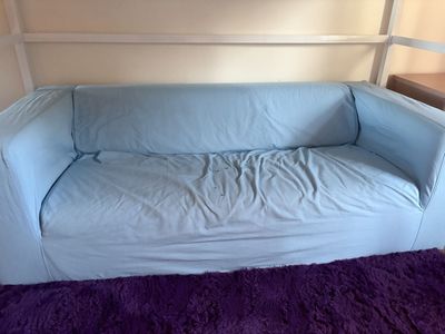 Blue Loveseat