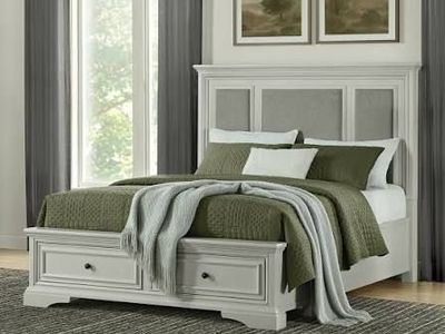 Anistyn King Storage Bed with Upholstered Headboard by Universal Broadmoore , King 1812683 #107101