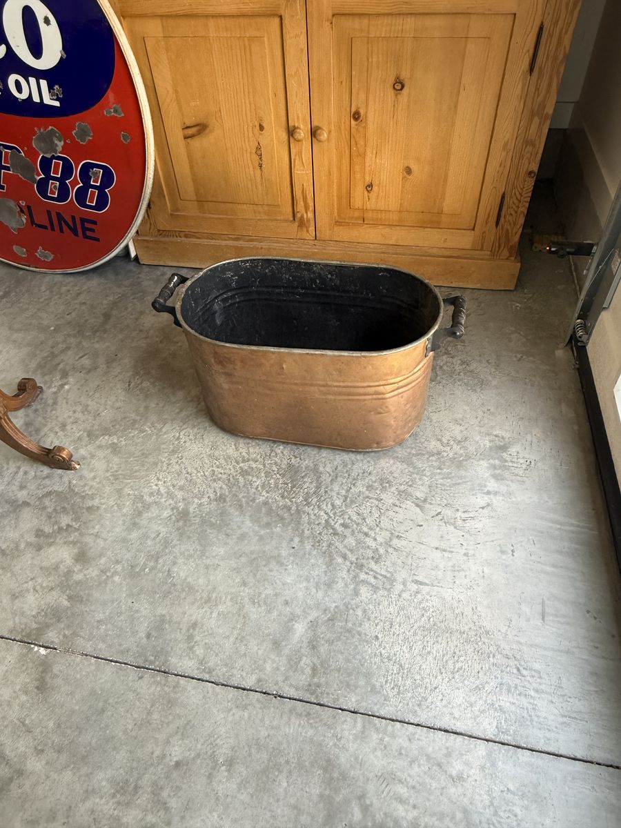 Antique Copper Bin