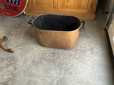 Antique Copper Bin