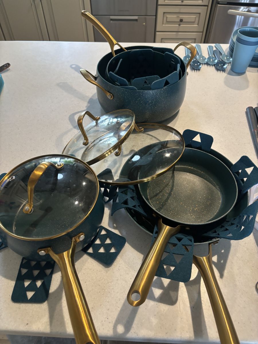 Complete Kitchen Setup pots/pans, dishes, bakeware, cooking utensils, knife set