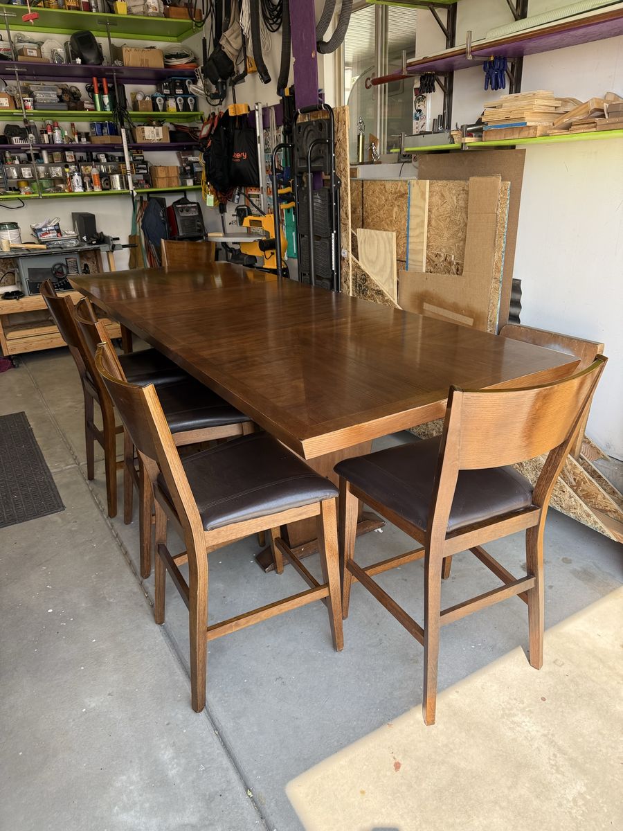 Counter height dining table