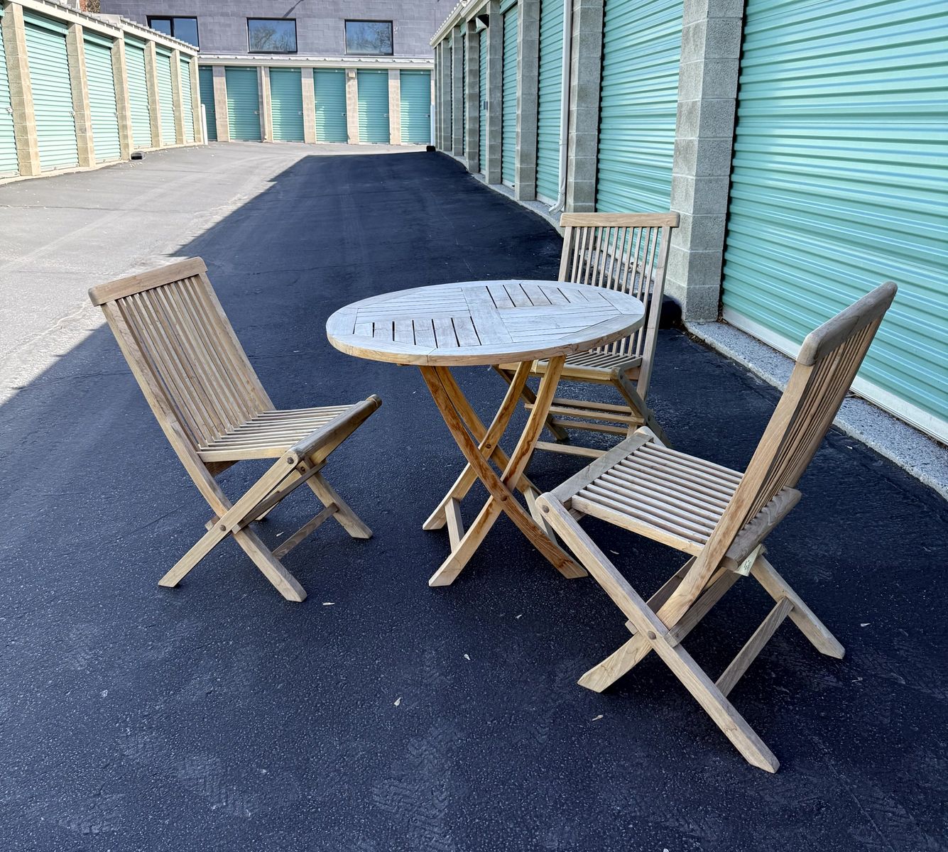 Teak Table and (3) Chairs by Kreiss Furniture